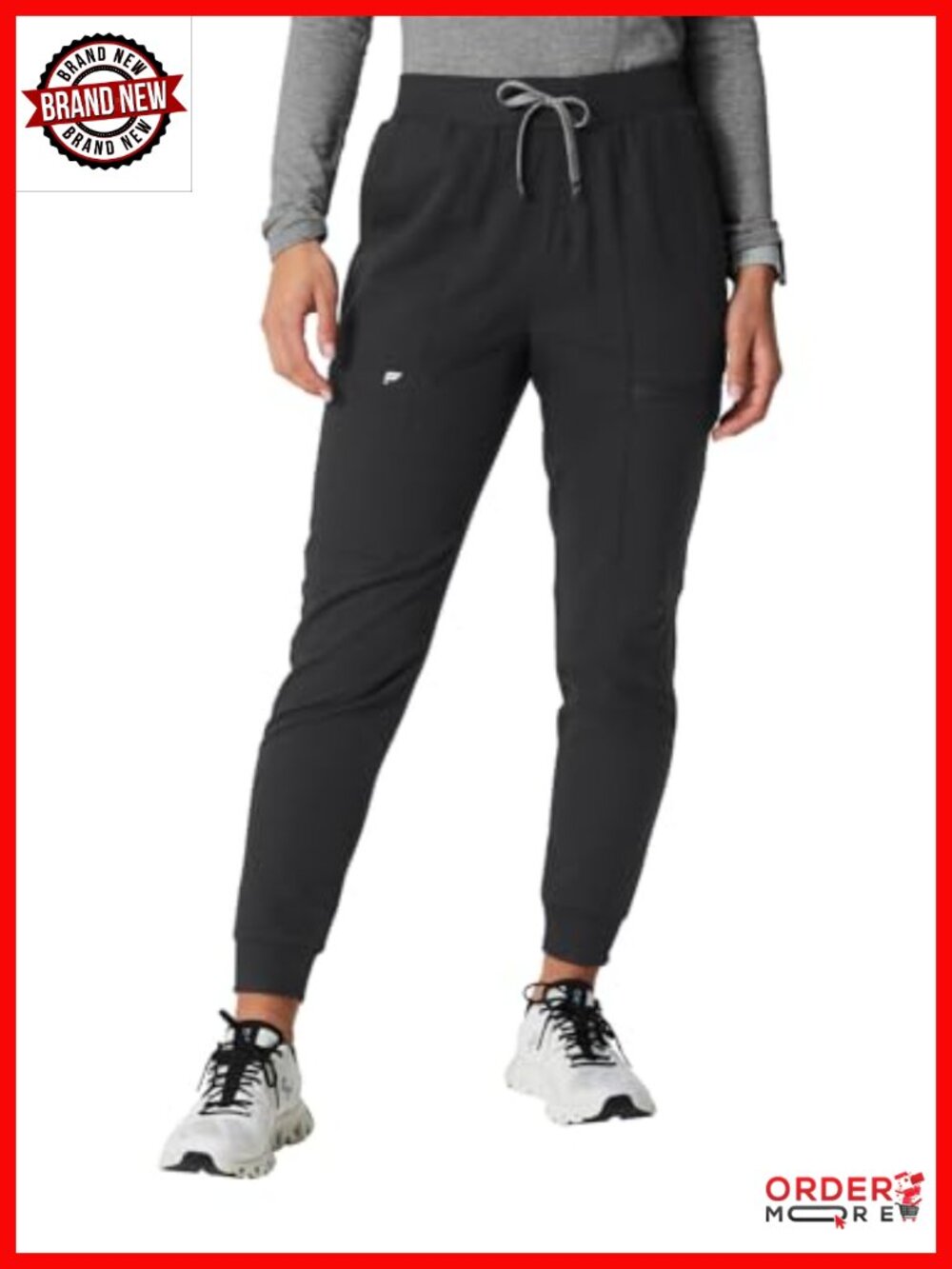 High Rise Scrub Jogger MotionTech 4-Way Stretch 5 Pockets Lightweight